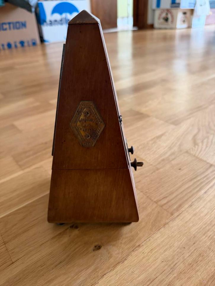 Antieke Maelzel Metronoom - Houten Piramide Model, Muziek en Instrumenten, Overige Muziek en Instrumenten, Gebruikt, Ophalen of Verzenden