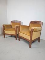 Set van 2 art deco fauteuils Amsterdamse School jaren 20, Ophalen of Verzenden