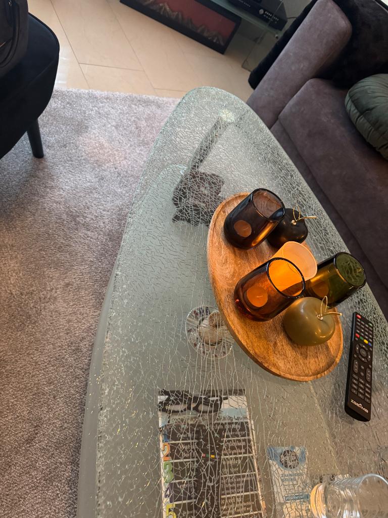 Dressoir meubel, Ophalen, Met deur(en), Glas, 150 tot 200 cm