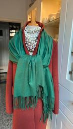 Forrest groen pasmina,195X70cm. Cashmere/wol/visc Superzacht, Ophalen of Verzenden, Nieuw, Maat 46/48 (XL) of groter, Pashmina
