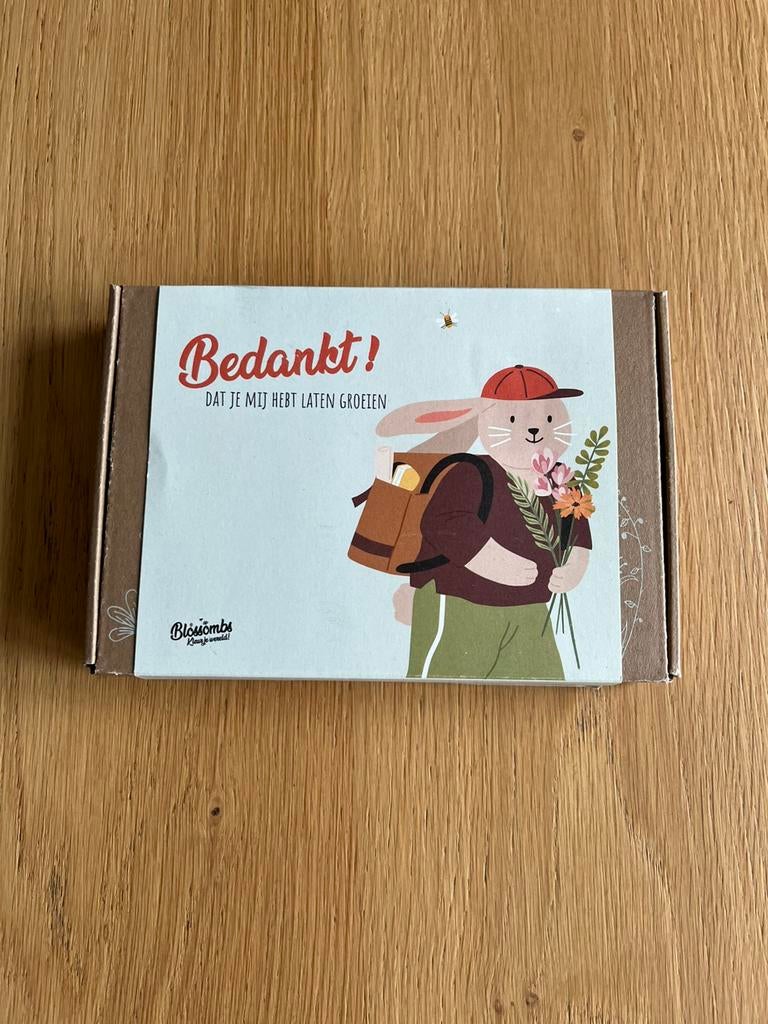 Giftset Blossombs afscheidscadeautje voor juf of meester, Ophalen of Verzenden, Nieuw