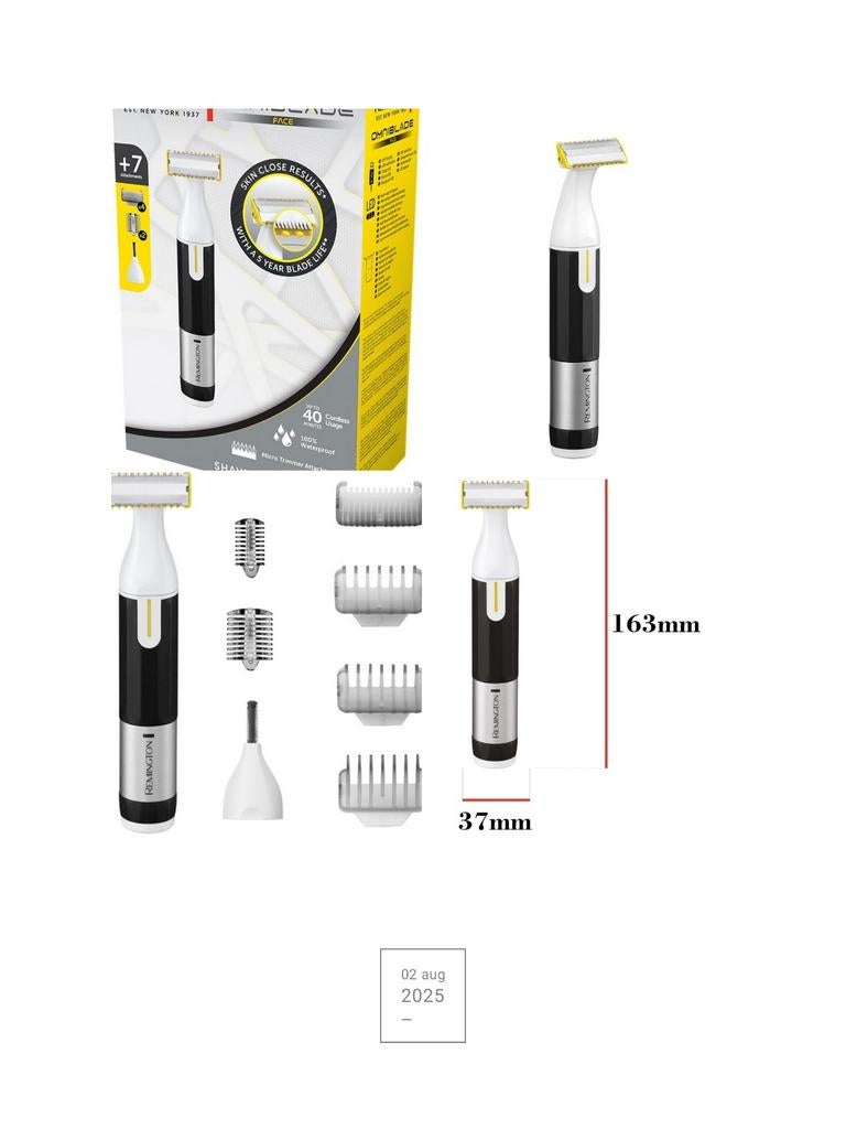 Remmington omniblade baard met 7 accessoires nieuw in doos, Ophalen of Verzenden, Nieuw, Scheren en Epileren