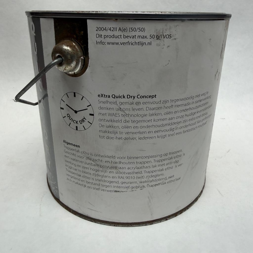 Hermadix Trappenlak Extra Anti-slip Lak Verf Wit 2.5L, Wit, Nieuw, Hermadix, Hermadix
