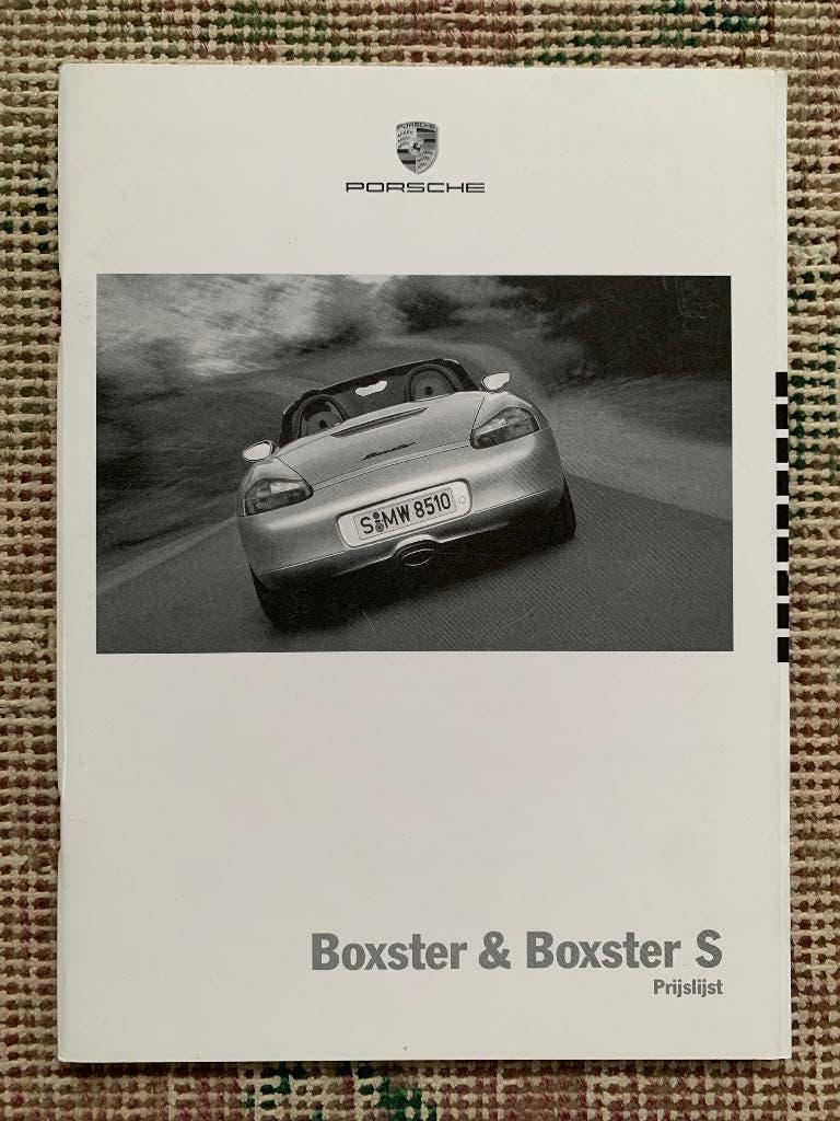 Nederlandse prijslijst Porsche Boxster en Boxter S 986 2001, Boeken, Auto's | Folders en Tijdschriften, Porsche, Nieuw, Ophalen of Verzenden