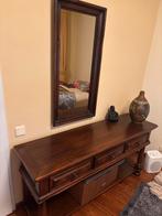 Sidetable met spiegel, Huis en Inrichting, Tafels | Sidetables, Ophalen, 100 tot 150 cm, Overige houtsoorten, 25 tot 50 cm