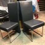 2 Rolf Benz 7400 stoelen stoel 110 cm eetkamerstoel, Gebruikt, Bruin, Leer, Ophalen of Verzenden