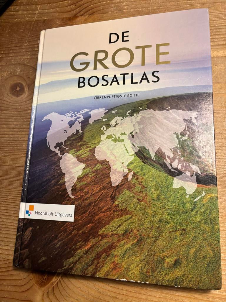 De Grote Bosatlas 54e editie - Noordhoff Uitgevers, Boeken, Atlassen en Landkaarten, Gelezen, Bosatlas, 2000 tot heden, Ophalen of Verzenden