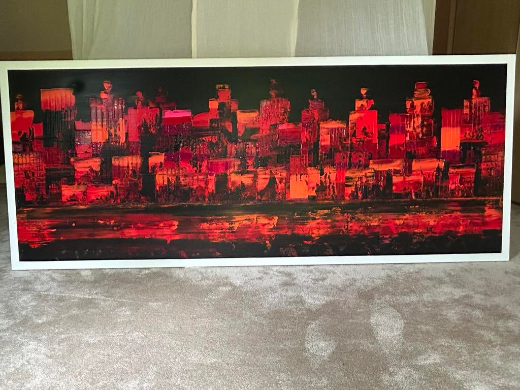 Gerrit Knikker schilderij (245x100 cm), Antiek en Kunst, Ophalen