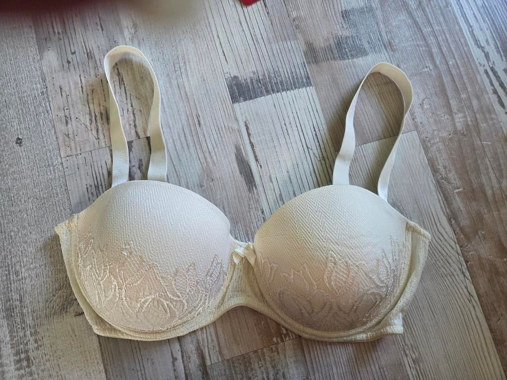 Di Lorenzo strapless bh 80E, Di lorenzo, Ophalen of Verzenden, Beige, BH