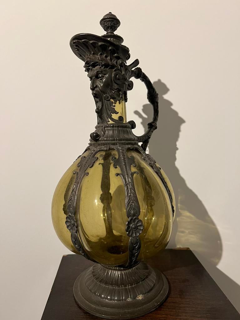 Joseph Lichtiger antieke karaf 1880, Antiek en Kunst, Ophalen of Verzenden