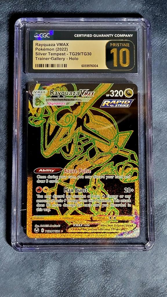 CGC Pristine 10 Rayquaza VMAX Pokémon Kaart (2022), Ophalen of Verzenden