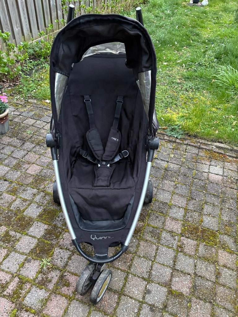 Quinny buggy zwart, Ophalen, Gebruikt, Quinny, Zonnekap
