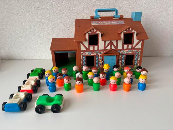Fisher Price Play Family House, vintage 1987 #952, Kinderen en Baby's, Speelgoed | Fisher-Price, Gebruikt, Speelset, Ophalen of Verzenden