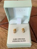 Ananas oorbellen sterling silver, Ophalen, Zo goed als nieuw, Goud, Zilver