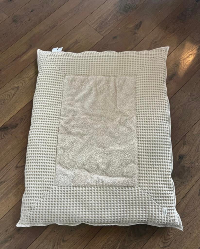 Koeka Boxkleed wafel Amsterdam caffe/sand 75x95, Ophalen of Verzenden, Gebruikt, Rechthoekig, Boxkleed