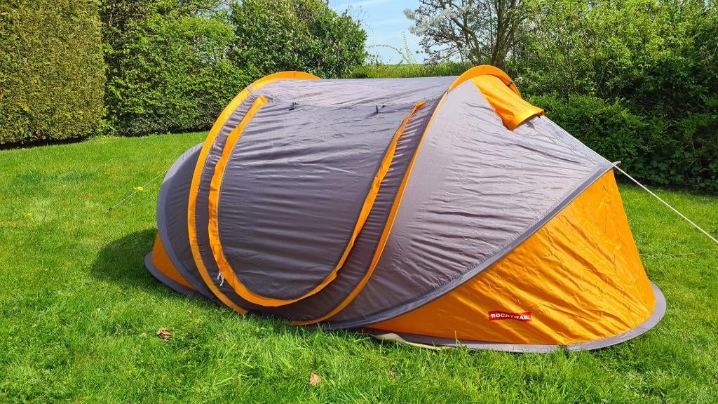 Rocktrail wegwerptent pop-up tent tracking of strandtent 2 p, Caravans en Kamperen, Ophalen, Gebruikt, Tot en met 2