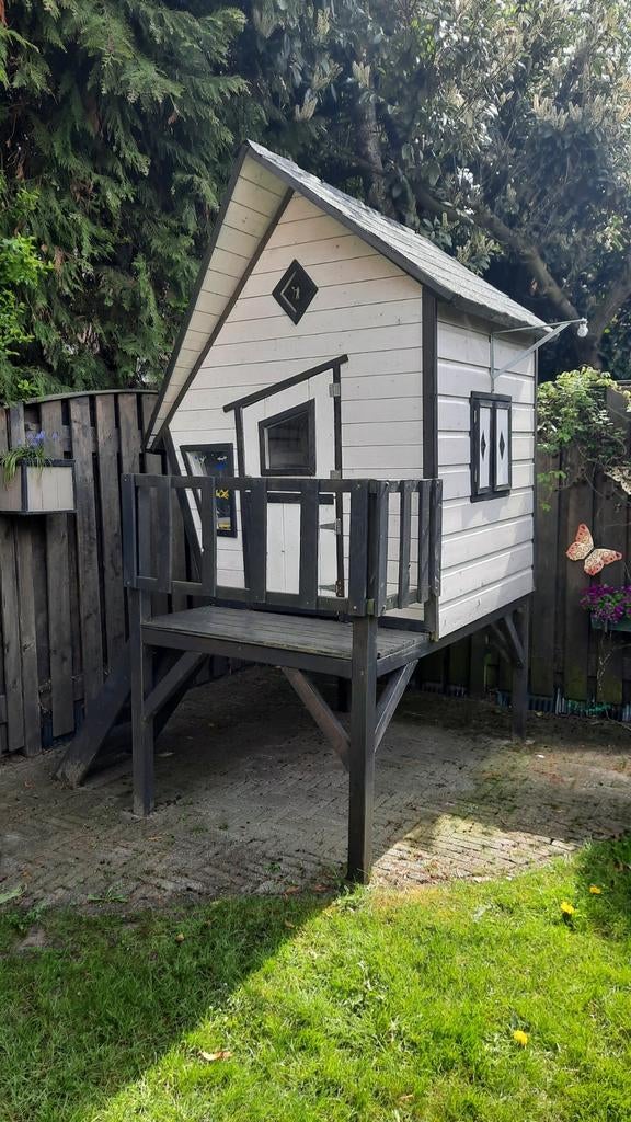 Houten speelhuisje, Kinderen en Baby's, Ophalen, Gebruikt, Hout