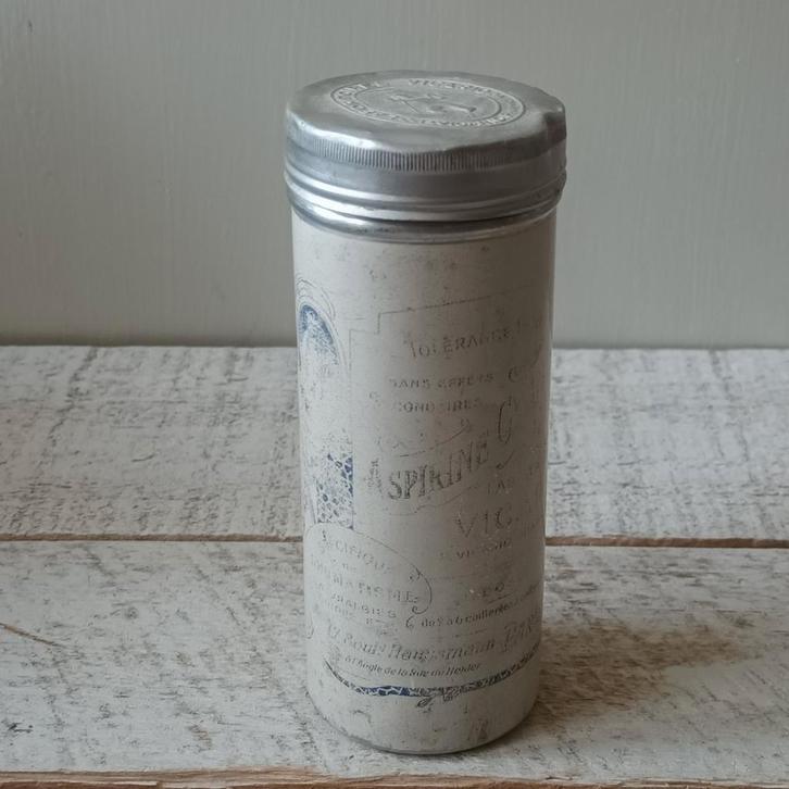 Antiek Franse Apothekers koker- Aspirine, Antiek en Kunst, Antiek | Overige Antiek, Ophalen of Verzenden