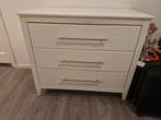 Witte commode kast met 3 lades, Ophalen, Overige materialen, Gebruikt, 100 tot 150 cm
