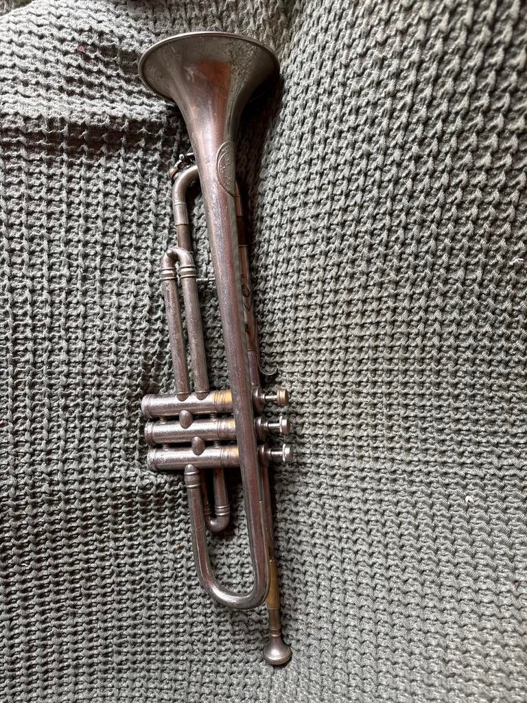 Oude trompet, Solist B. Ensinger & Co. Wolli, Muziek en Instrumenten, Ophalen, Gebruikt, Overige typen
