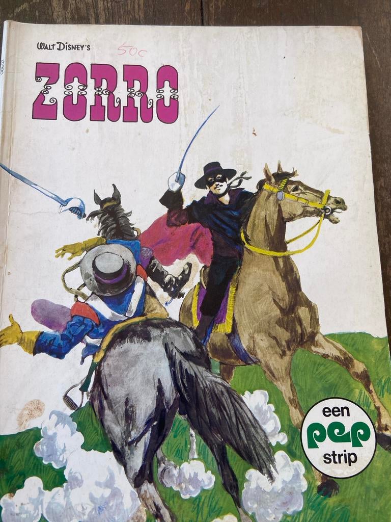 Walt Disney's Zorro Stripboek - Een Pep Strip, Boeken, Eén stripboek, Ophalen of Verzenden, Gelezen