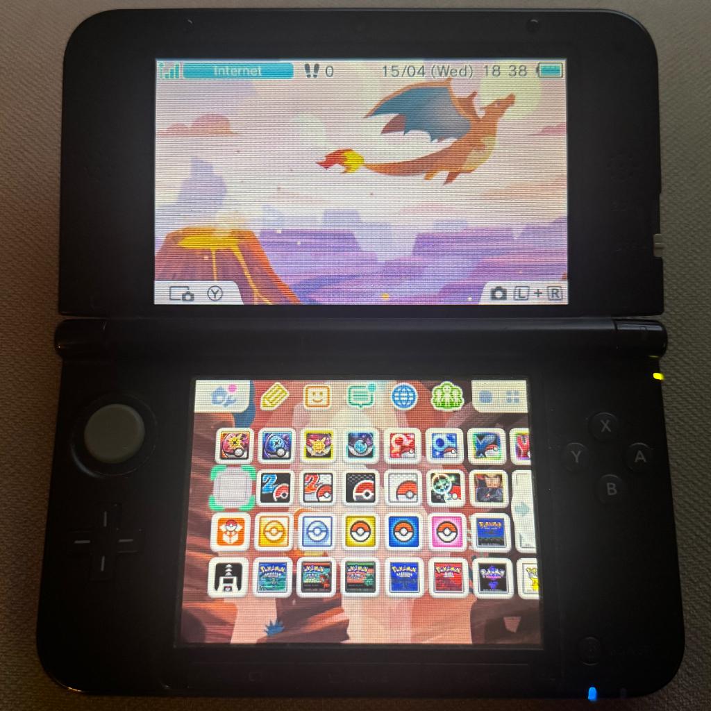 Nintendo 3DS XL 32 GB Alle Pokemon Games Gen 1-7, Spelcomputers en Games, Met games, 3DS XL, Ophalen of Verzenden, Zo goed als nieuw