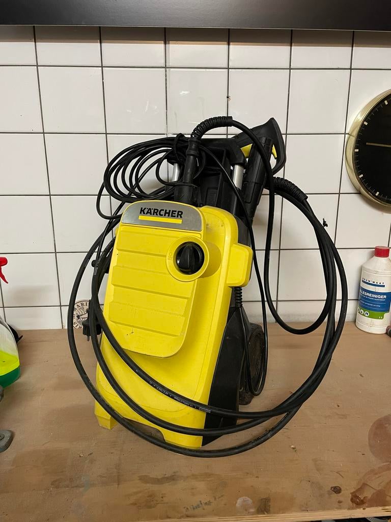 Kärcher K4 Hogedrukreiniger met 2 lansen en rioolslang, Tuin en Terras, Hogedrukreinigers, Ophalen, Zo goed als nieuw, Elektrisch