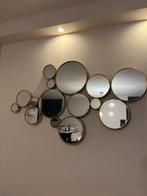 Maisons du Monde grote ronde spiegel, Huis en Inrichting, Woonaccessoires | Spiegels, Ophalen, Rond, Zo goed als nieuw, 75 tot 100 cm