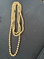 Lange vintage parelketting, Ophalen of Verzenden, Gebruikt, Beige, Overige materialen