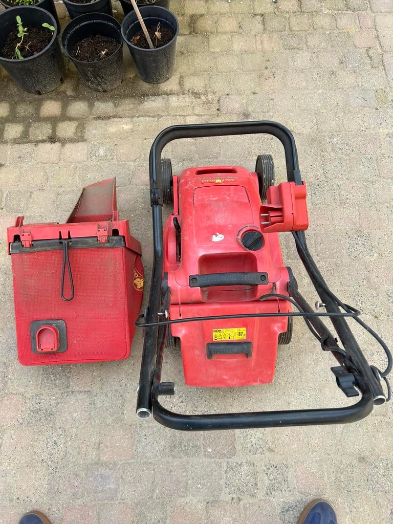 Wolf, power edition 34E, Tuin en Terras, Ophalen, Cirkelmaaier, Gebruikt, Elektrische grasmaaier