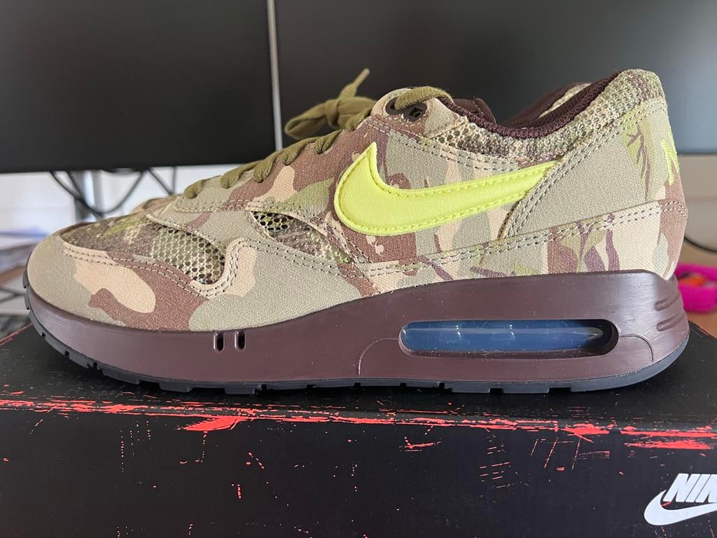 Nike Air Max 1 '86 OG Camo Light Lemon Twist - 44.5/US10.5, Ophalen of Verzenden, Nieuw, Overige kleuren, Sneakers of Gympen