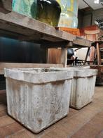 Vintage bloembak willy Guhl, Ophalen, Rond, Hout, Minder dan 30 cm