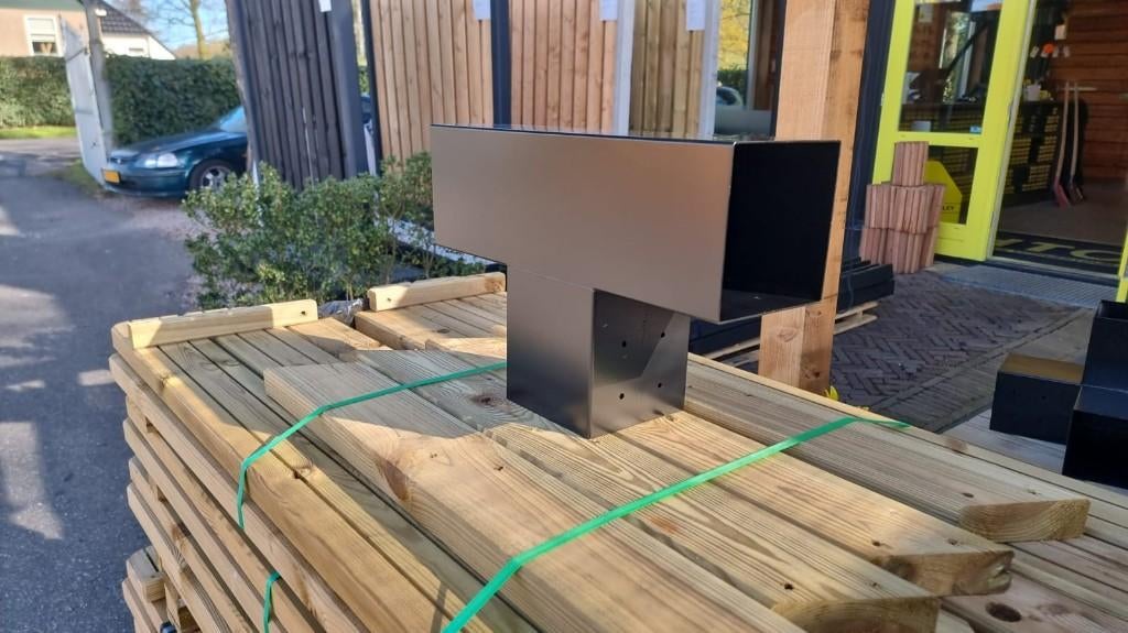 Pergola Hoekverbinding Zwart voor 150x150 mm Palen, Ophalen, Nieuw, 250 cm of meer, Overige typen