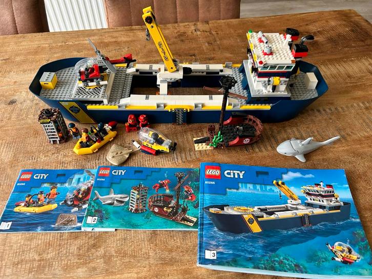 Lego City Oceaan Onderzoeksschip 60266, Kinderen en Baby's, Speelgoed | Duplo en Lego, Zo goed als nieuw, Lego, Complete set, Ophalen of Verzenden