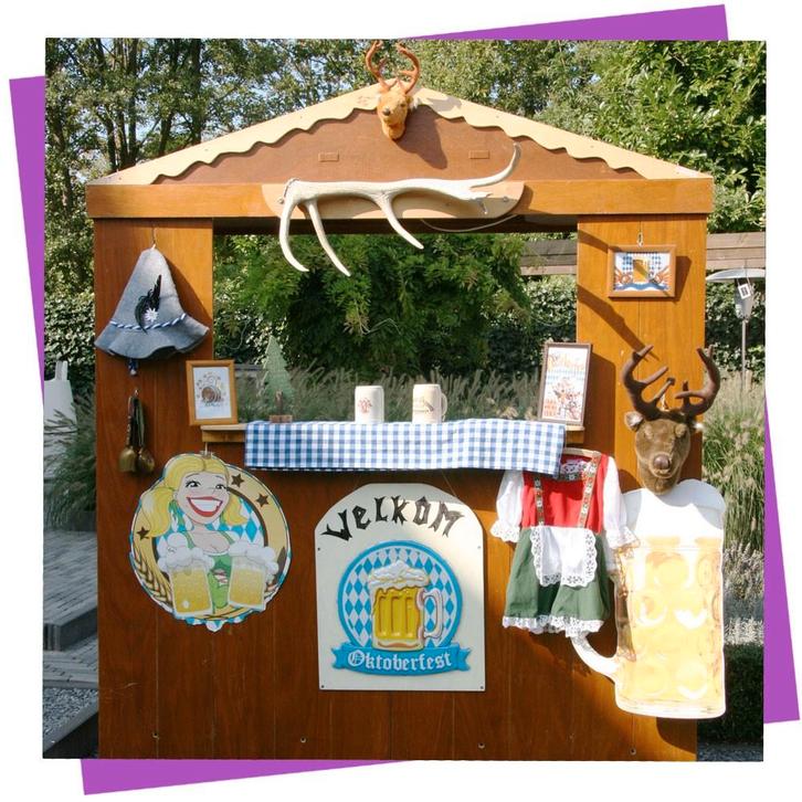 Oktober fest bar te huur, Oktoberfest spellen, Hobby en Vrije tijd, Feestartikelen | Verhuur, Zo goed als nieuw, Overige, Ophalen