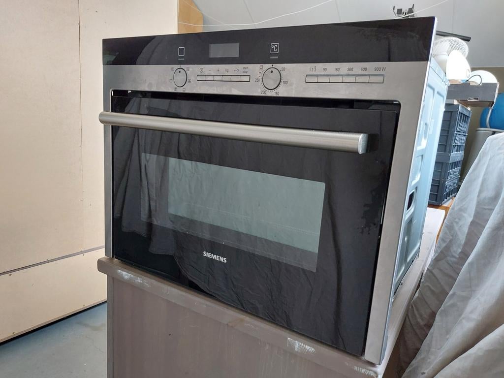 Siemens HB84K552N Compacte Oven met Magnetron, Witgoed en Apparatuur, Ovens, Ophalen, Gebruikt, 45 tot 60 cm
