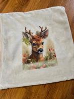 Kussenhoes met hertenprint, Ophalen of Verzenden, Nieuw, Beige, Vierkant