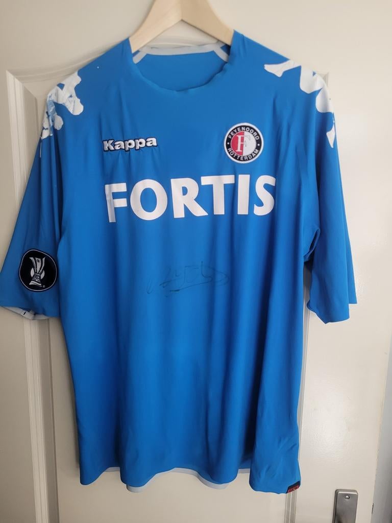 Matchworn uefa shirt Feyenoord 2006/07 Derijck, Verzamelen, Sportartikelen en Voetbal, Ophalen of Verzenden, Gebruikt, Feyenoord