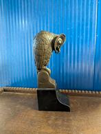 Bronzen Uil beeldje op Marmeren Voet, Ophalen of Verzenden