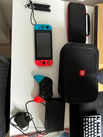 Nintendo switch + accesoires + 13 spellen