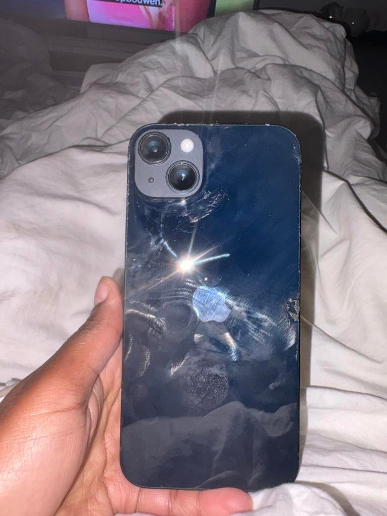 iPhone 14 Plus Donkerblauw, Telecommunicatie, Mobiele telefoons | Apple iPhone, Niet werkend, 128 GB, iPhone 14 Plus, Blauw, Ophalen of Verzenden