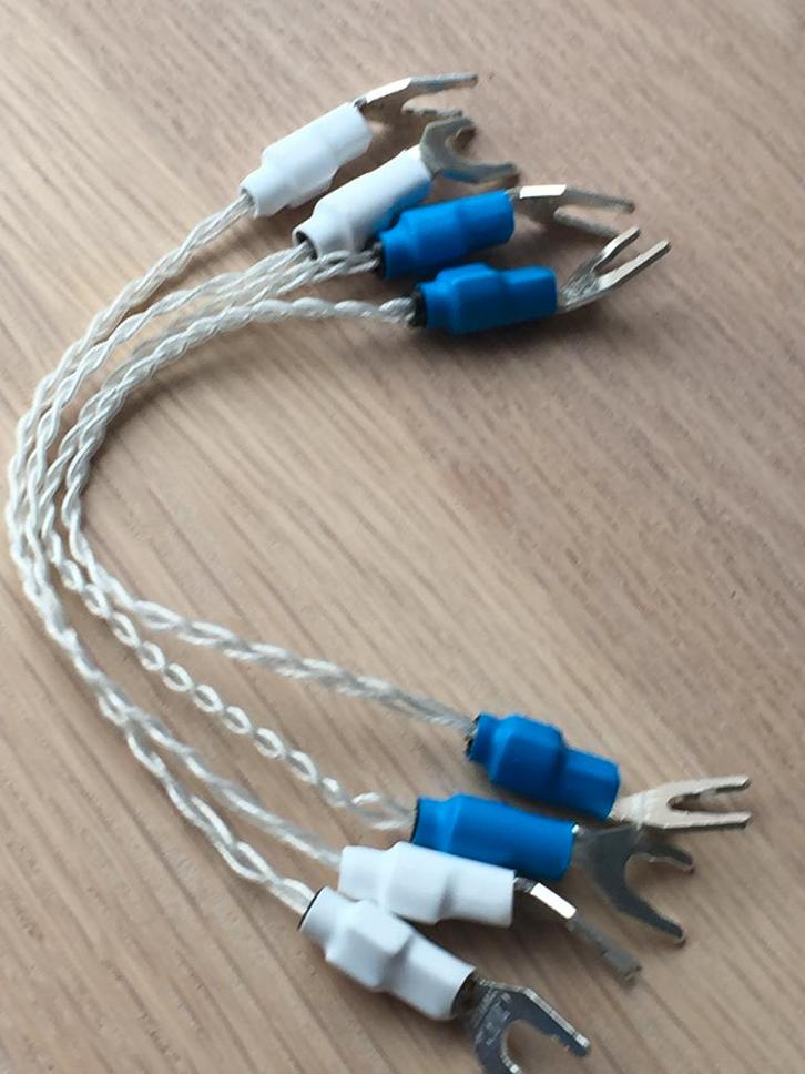 Single crystal 99,999% 5n silver jumpers, Audio, Tv en Foto, Luidsprekers, Nieuw, Overige typen, 120 watt of meer, Overige merken