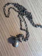 Zilveren ketting met hanger, Sieraden, Tassen en Uiterlijk, Kettingen, Ophalen of Verzenden, Zo goed als nieuw, Zilver, Met hanger