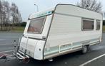 Caravelair bamba luxe 460 4 persoons vaste wc&fietsendrager, Vast bed, Rondzit, 750 - 1000 kg, Particulier