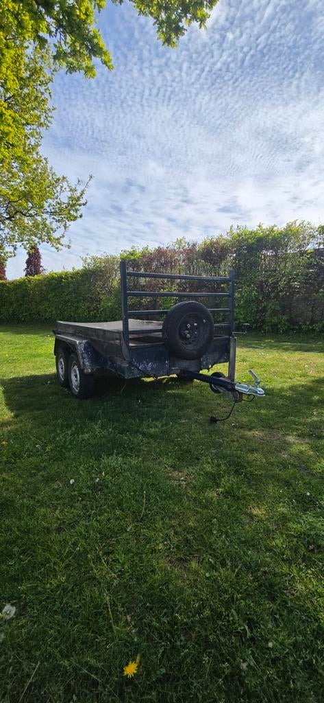 Ongeremde dubbelas aanhanger 250 x 130 cm, Ophalen of Verzenden