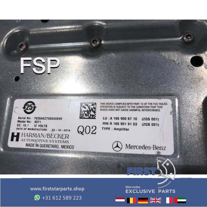 Harman Kardon versterker Mercedes C E Klasse W204 W207 W212, Auto diversen, Autoradio's, Ophalen of Verzenden, -, -, -