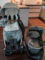 UPPAbaby Vista V2 Kinderwagen Emmett Groen - Zilveren frame, Gebruikt, Combiwagen, Verstelbare duwstang, Ophalen