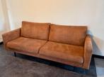 Cognac 2,5-zits bank, Ophalen, Gebruikt, Driepersoons, 75 tot 100 cm