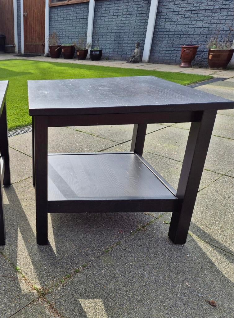 1 x Ikea salontafel Hemnes. Zwart/bruin., Huis en Inrichting, Tafels | Salontafels, Ophalen, Gebruikt, 50 tot 100 cm, 50 tot 75 cm