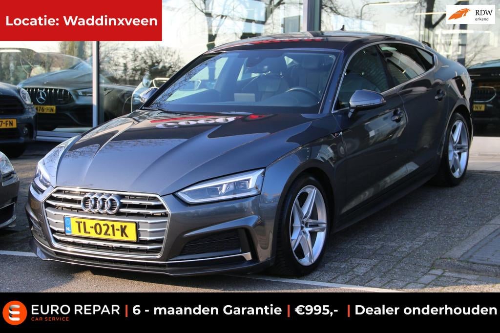 Audi A5 Sportback 2.0 TFSI MHEV Sport S-line Edition NL-AUTO, Gebruikt, Euro 6, 1984 cc, Leder en Stof